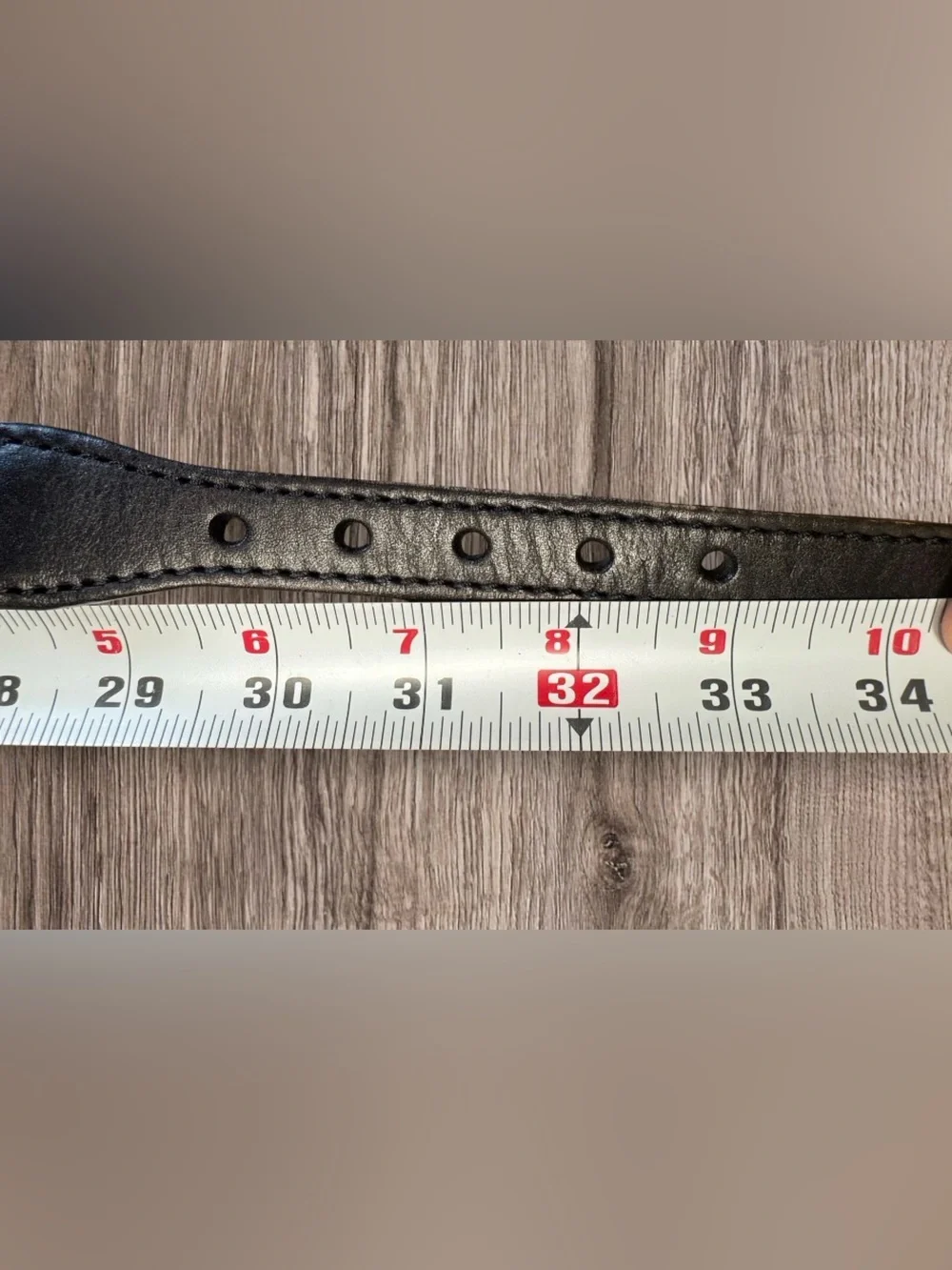 Vintage Brighton Black Leather Belt with Silver Heart accents SZ 30